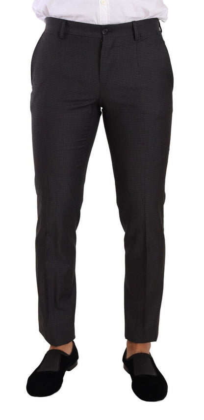 Dolce & Gabbana Elegant Black Wool Martini Suit - Sandy Store ByNet