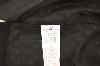 Dolce & Gabbana Elegant Black Wool Silk Dress Vest - Sandy Store ByNet