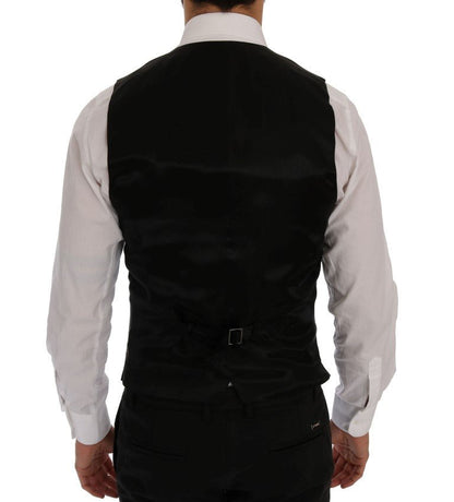 Dolce & Gabbana Elegant Blue & Black Slim Fit Suit Ensemble - Sandy Store ByNet