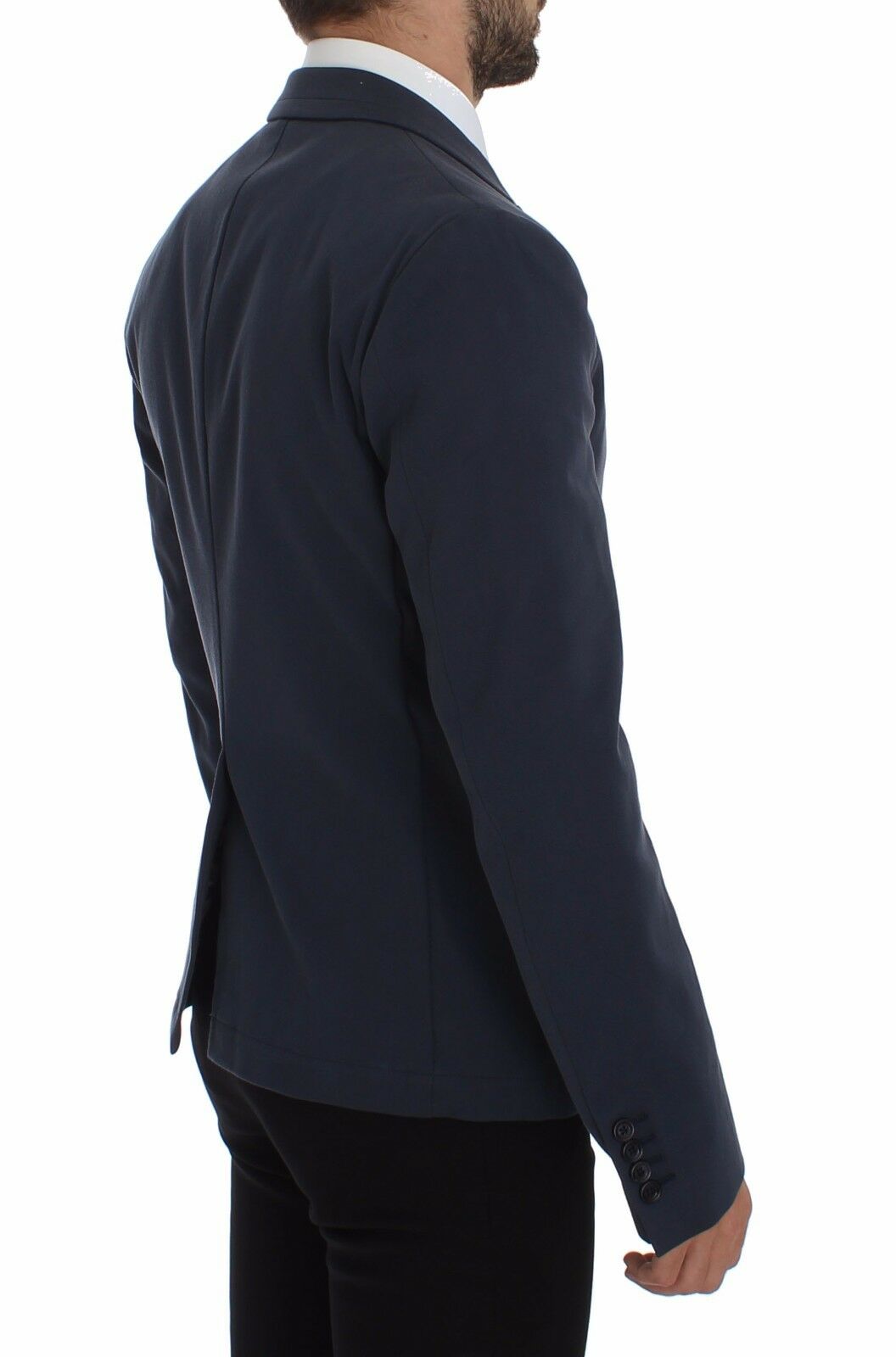 Dolce & Gabbana Elegant Blue Cotton Stretch Blazer Jacket - Sandy Store ByNet
