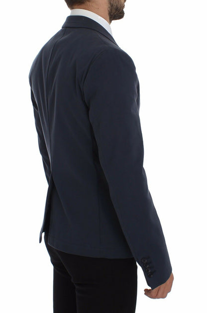 Dolce & Gabbana Elegant Blue Cotton Stretch Blazer Jacket - Sandy Store ByNet