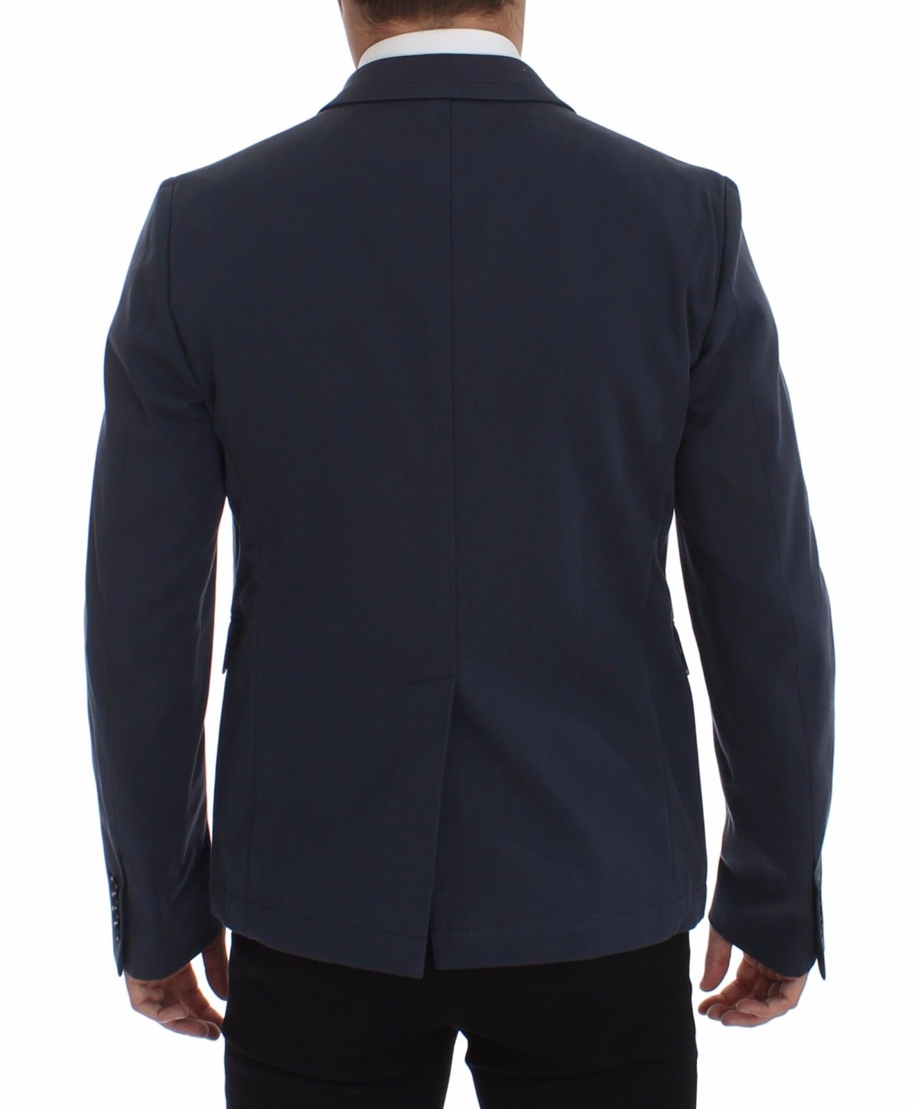 Dolce & Gabbana Elegant Blue Cotton Stretch Blazer Jacket - Sandy Store ByNet
