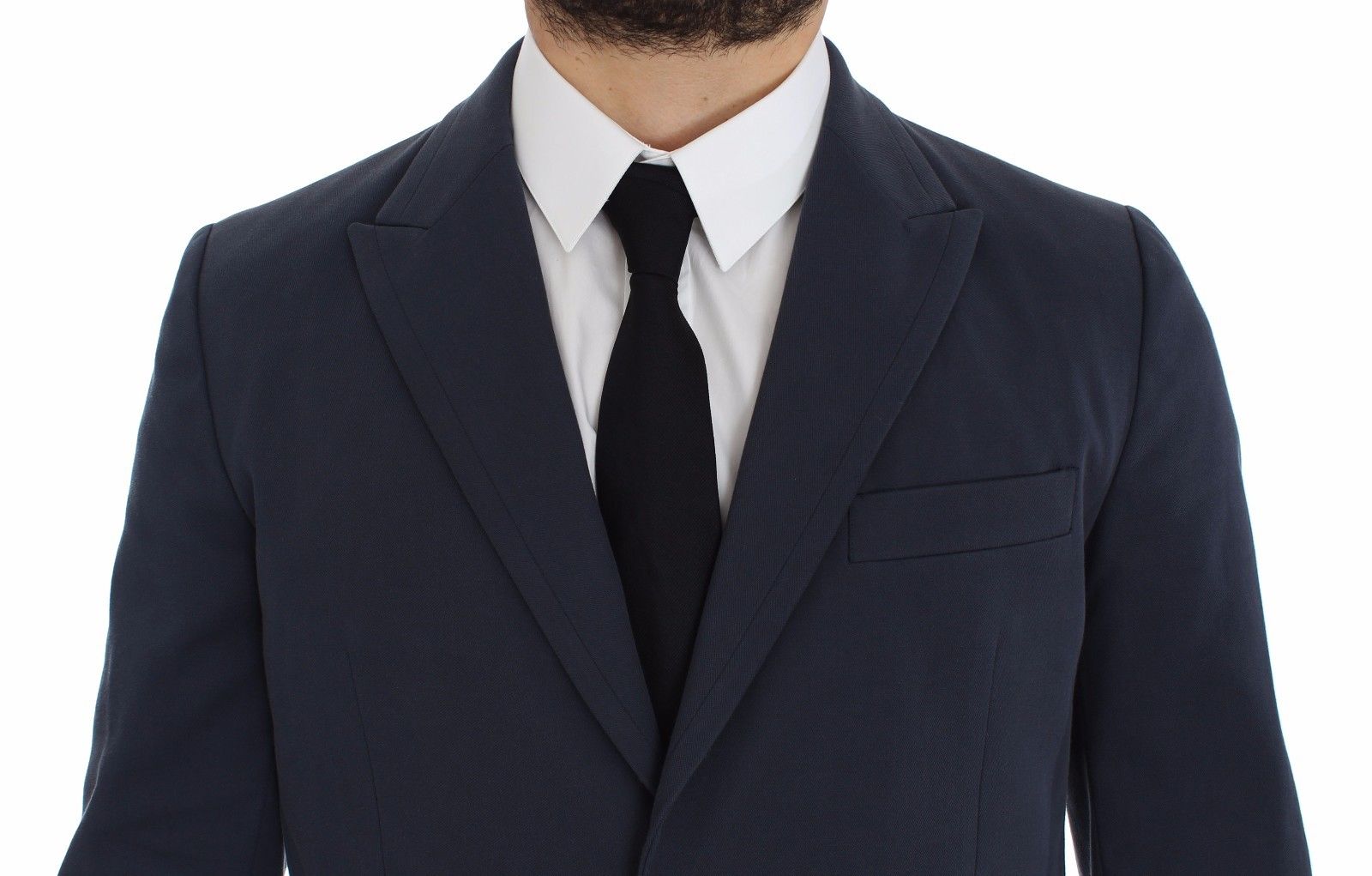 Dolce & Gabbana Elegant Blue Cotton Stretch Blazer Jacket - Sandy Store ByNet