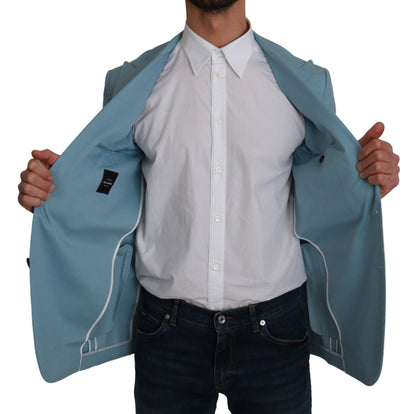 Dolce & Gabbana Elegant Blue Fantasy Pattern Blazer - Sandy Store ByNet