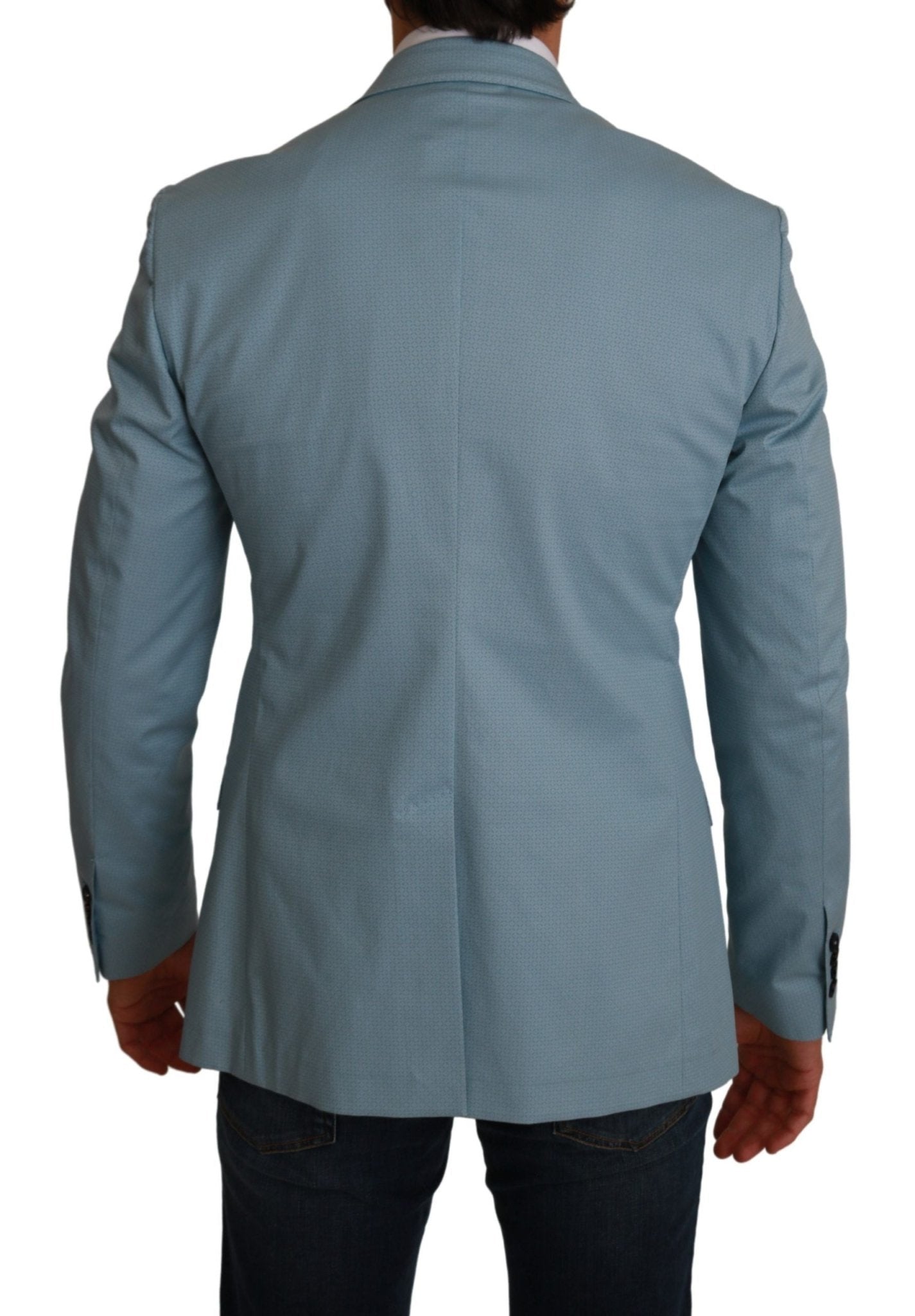 Dolce & Gabbana Elegant Blue Fantasy Pattern Blazer - Sandy Store ByNet