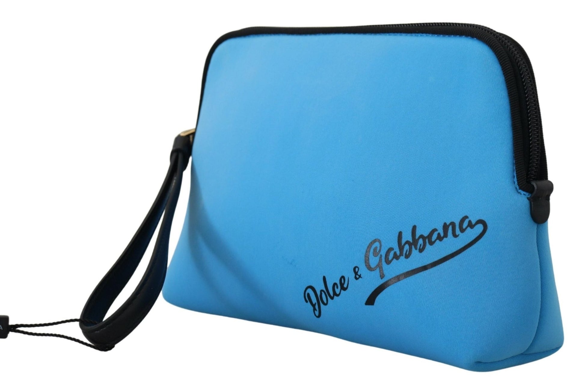 Dolce & Gabbana Elegant Blue Polyamide Pouch Bag - Sandy Store ByNet