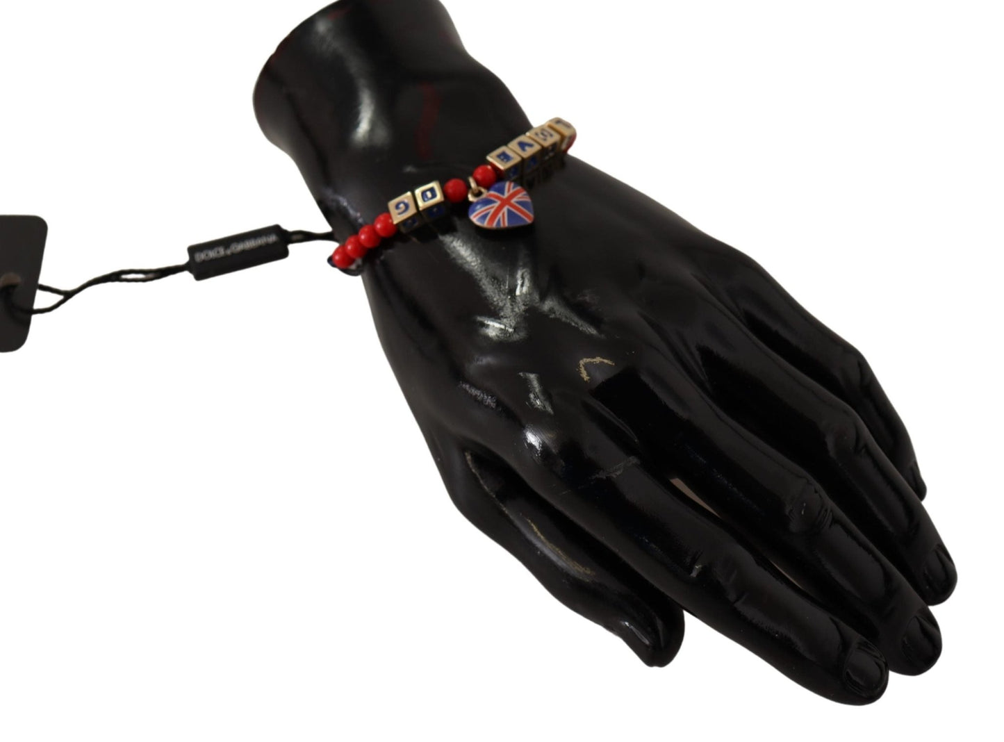 Dolce & Gabbana Elegant Blue, Red Glass & Zama Bracelet - Sandy Store ByNet