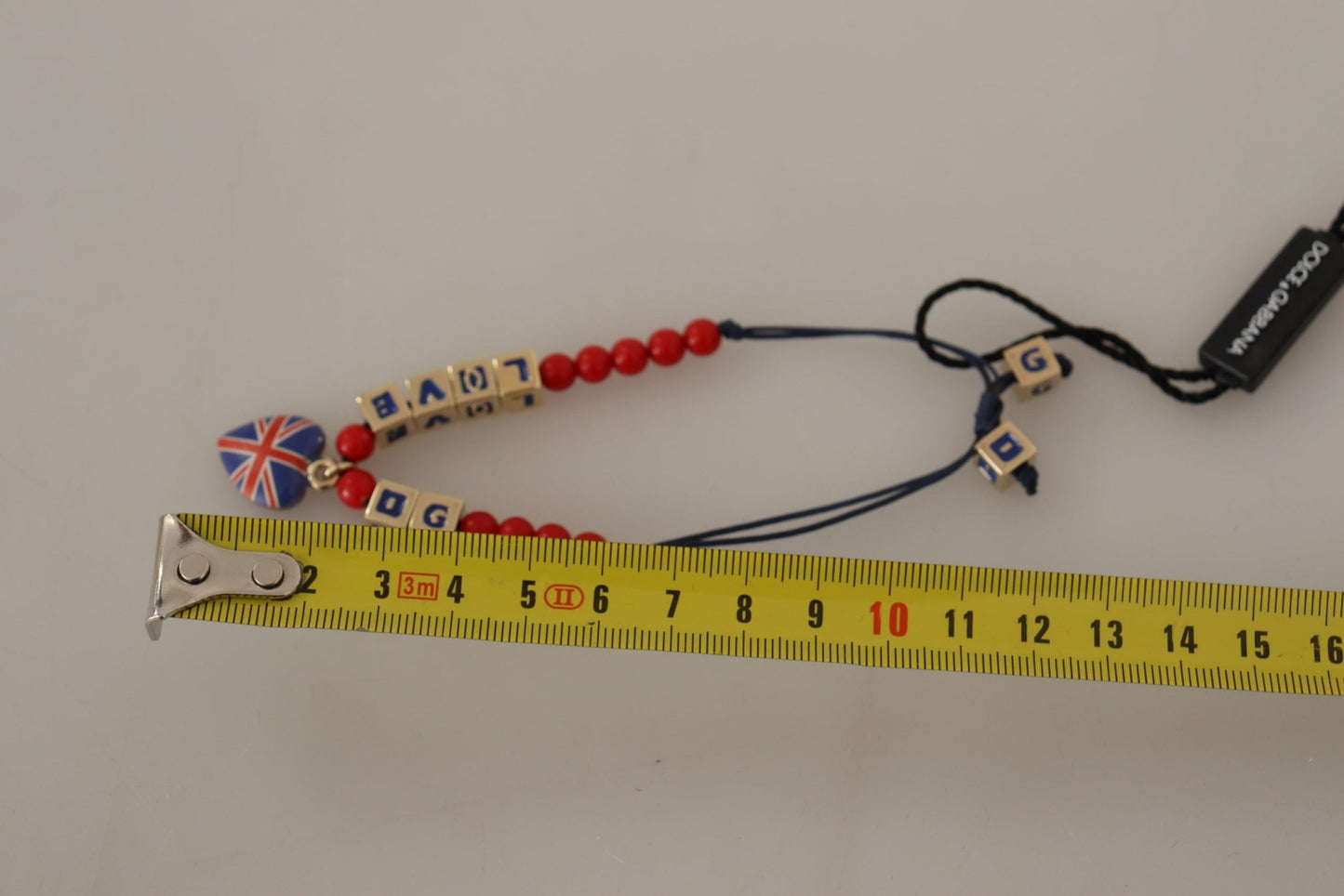 Dolce & Gabbana Elegant Blue, Red Glass & Zama Bracelet - Sandy Store ByNet