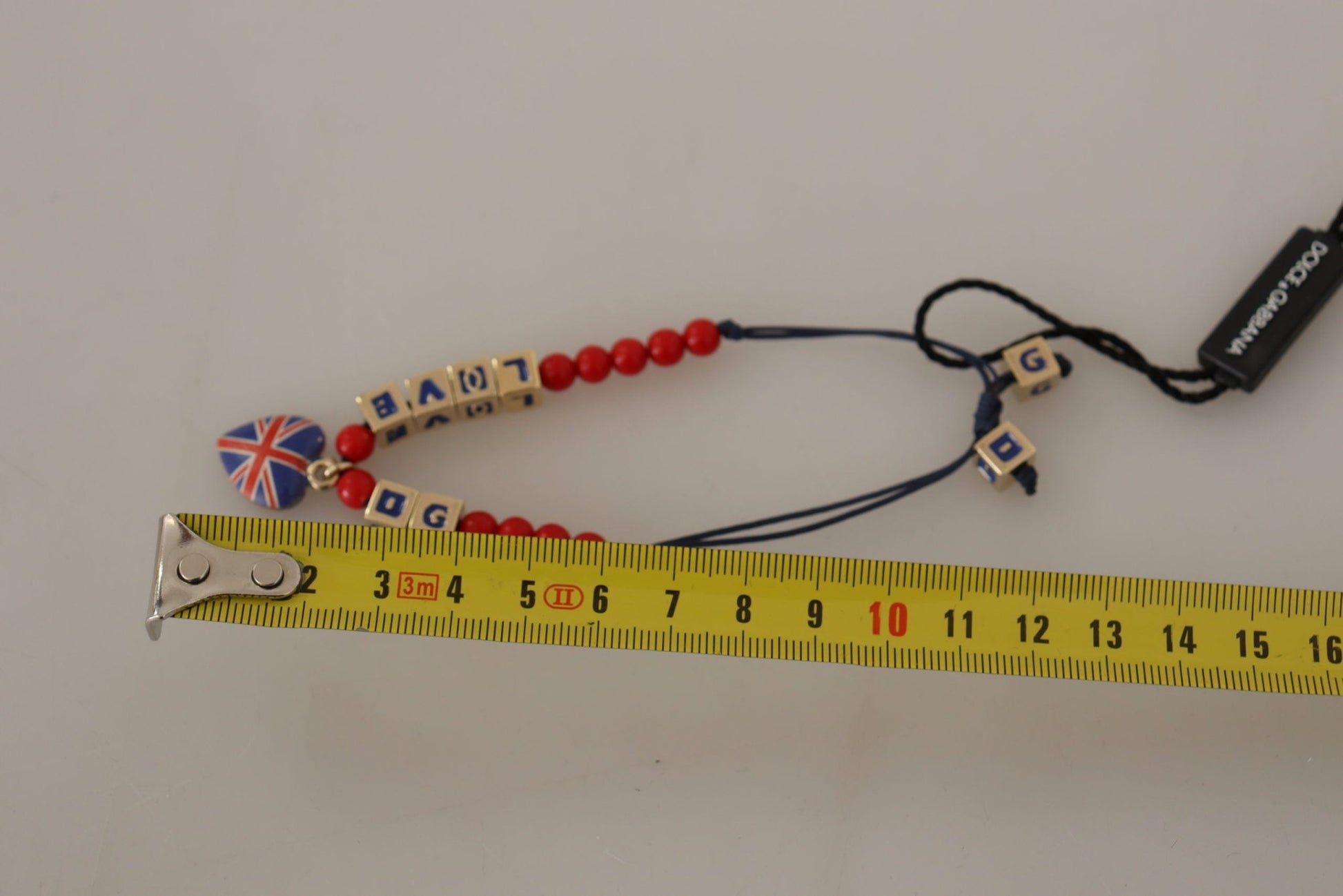 Dolce & Gabbana Elegant Blue, Red Glass & Zama Bracelet - Sandy Store ByNet