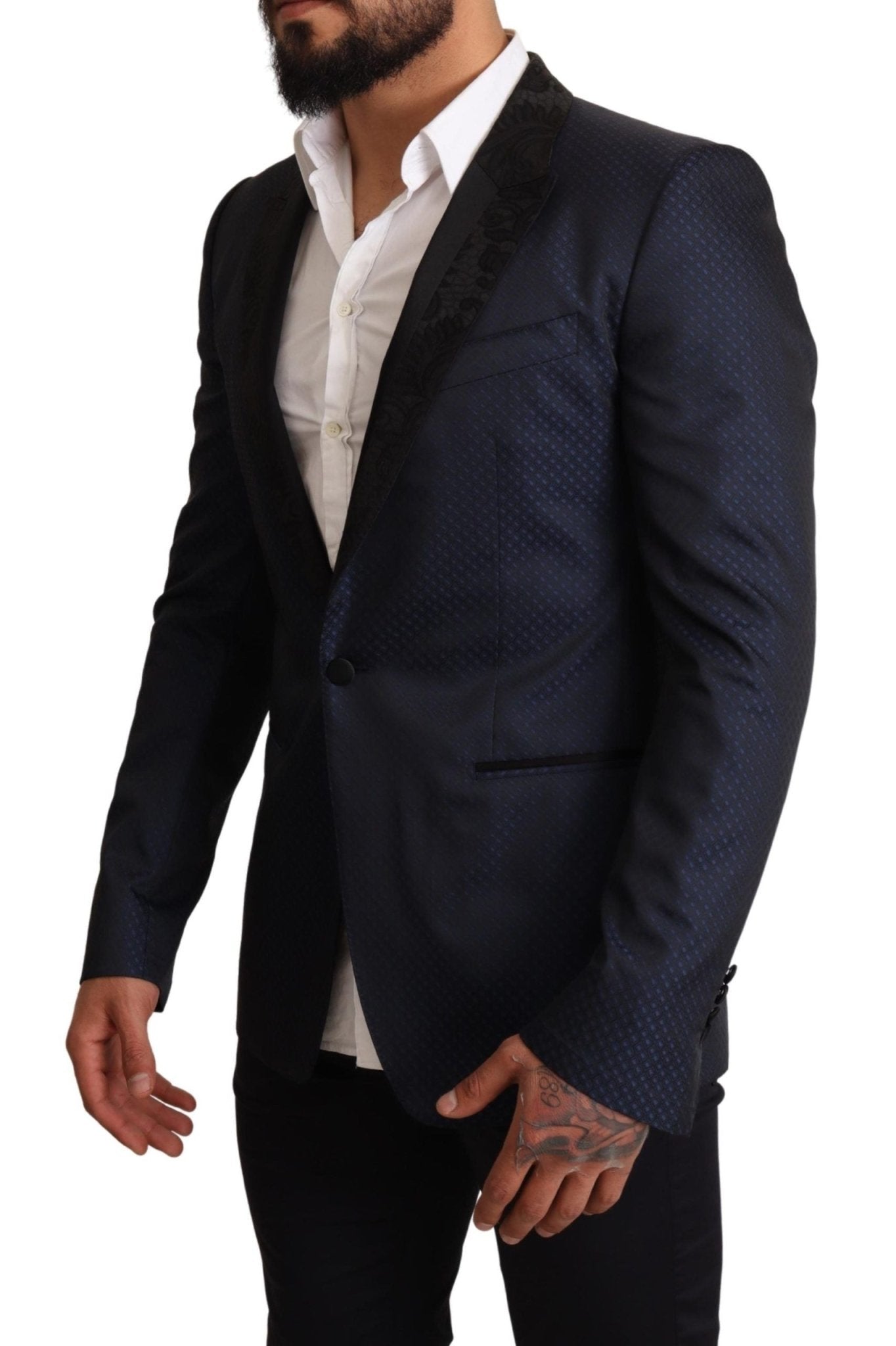 Dolce & Gabbana Elegant Blue Slim Fit Martini Blazer - Sandy Store ByNet