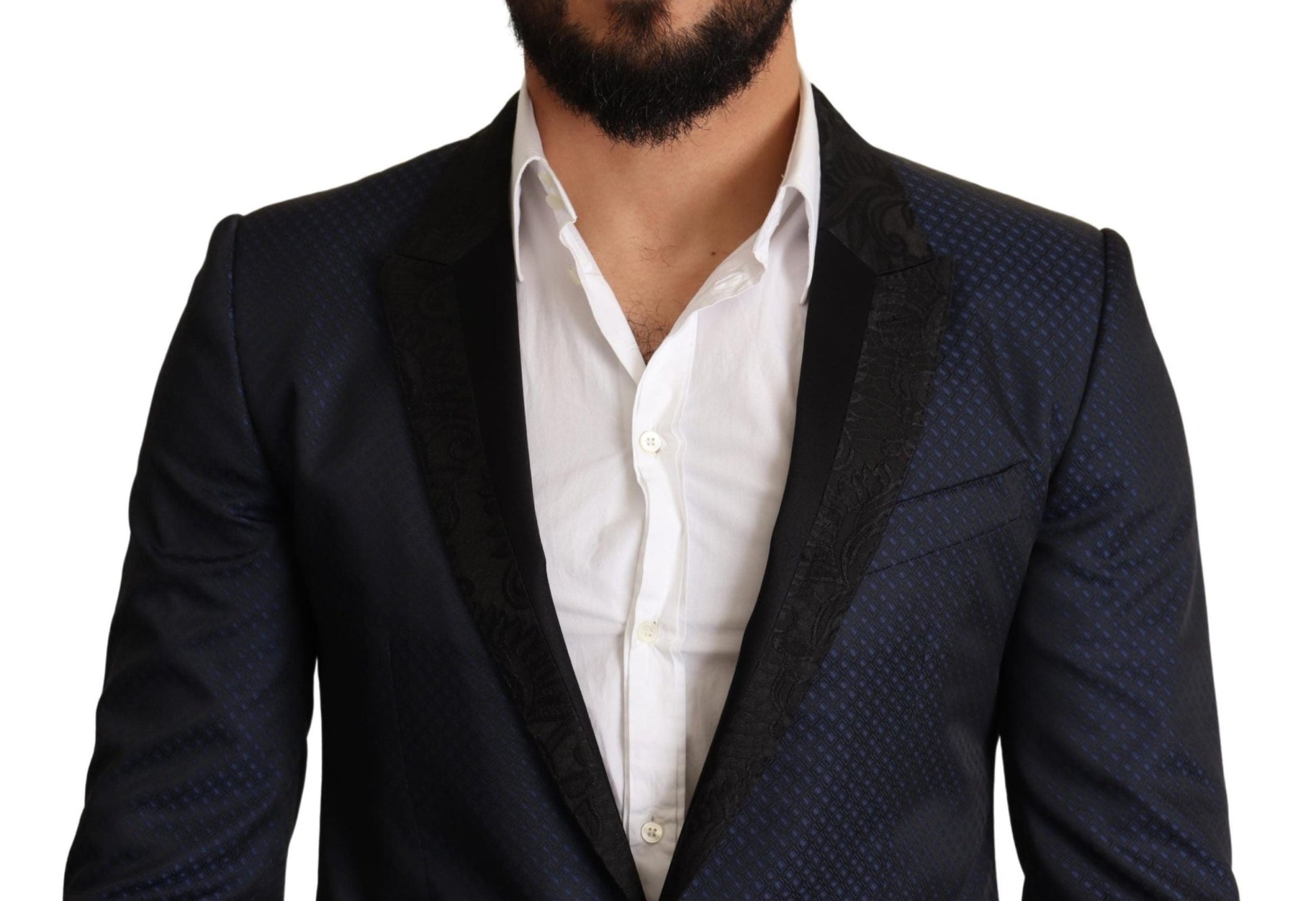 Dolce & Gabbana Elegant Blue Slim Fit Martini Blazer - Sandy Store ByNet