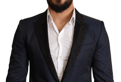 Dolce & Gabbana Elegant Blue Slim Fit Martini Blazer - Sandy Store ByNet