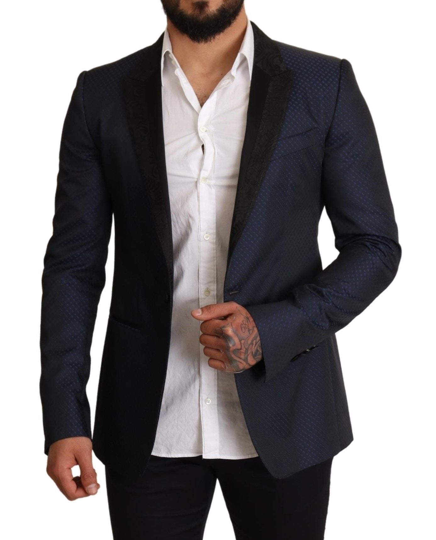 Dolce & Gabbana Elegant Blue Slim Fit Martini Blazer - Sandy Store ByNet