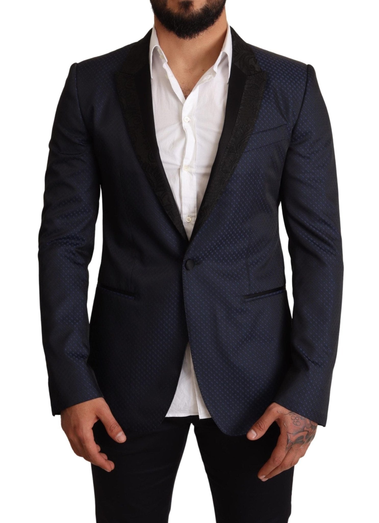 Dolce & Gabbana Elegant Blue Slim Fit Martini Blazer - Sandy Store ByNet