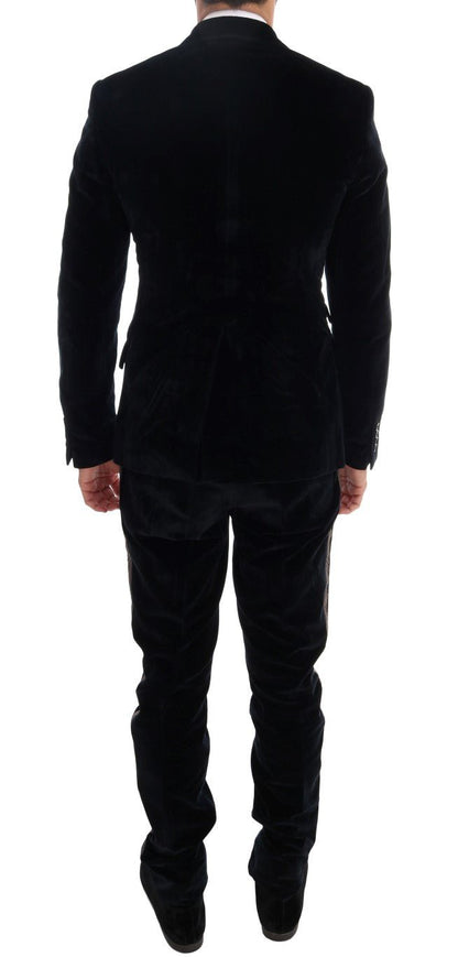 Dolce & Gabbana Elegant Blue Three - Piece Slim Fit Suit - Sandy Store ByNet
