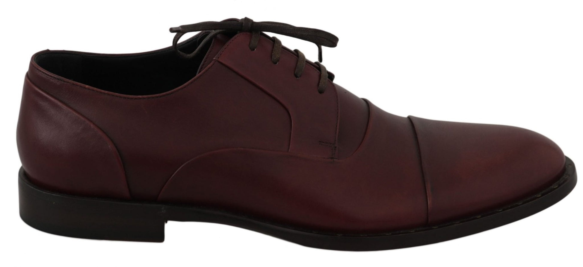 Dolce & Gabbana Elegant Bordeaux Leather Dress Shoes - Sandy Store ByNet