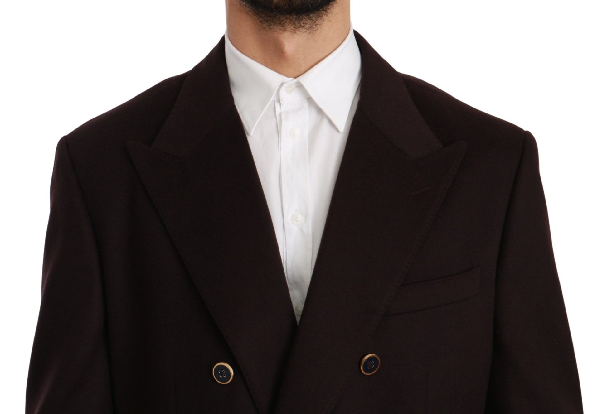 Dolce & Gabbana Elegant Bordeaux Taormina Cashmere Blazer - Sandy Store ByNet