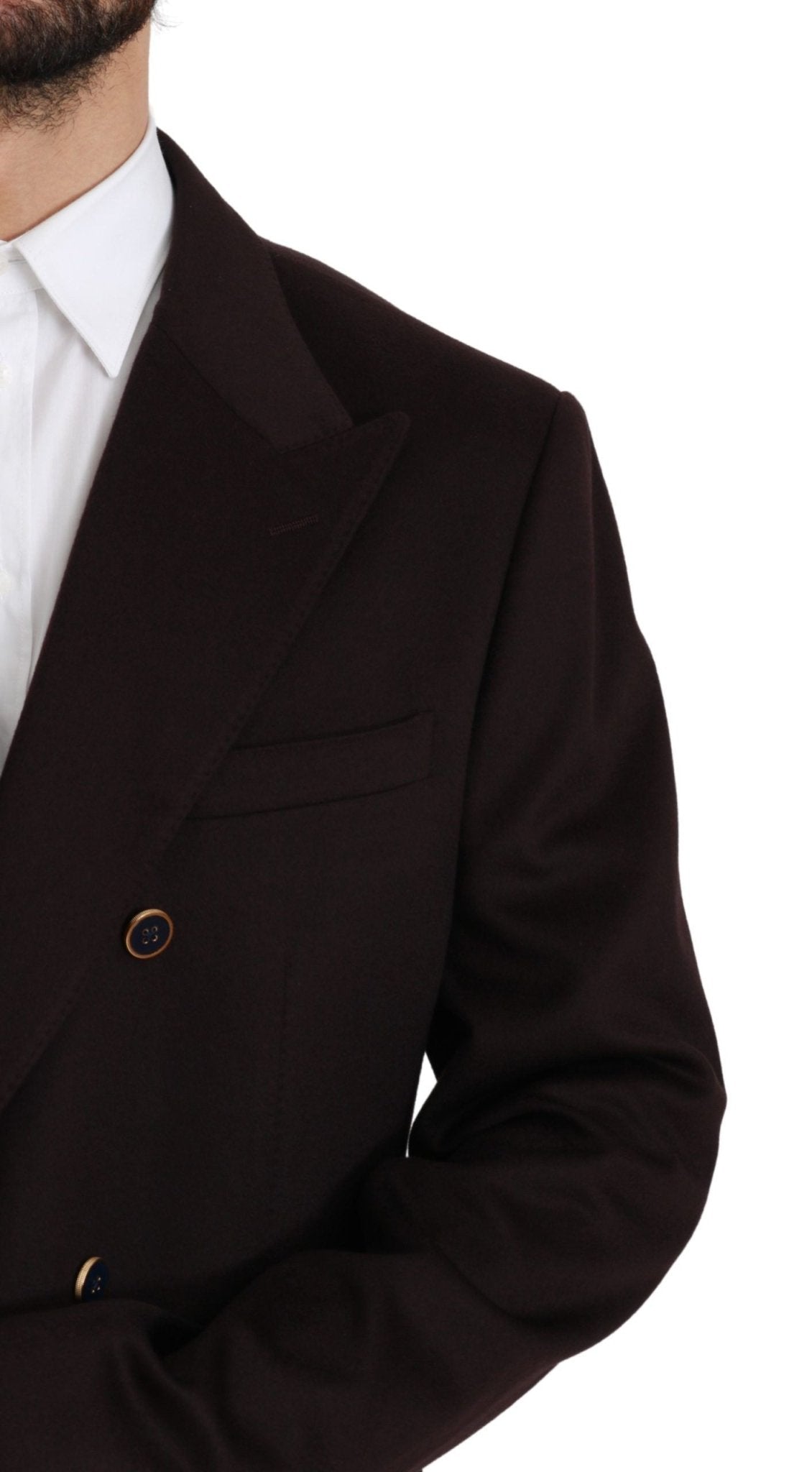 Dolce & Gabbana Elegant Bordeaux Taormina Cashmere Blazer - Sandy Store ByNet