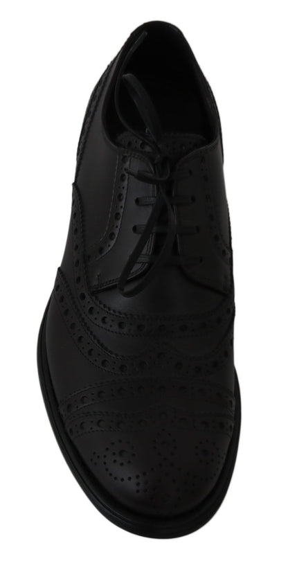 Dolce & Gabbana Elegant Bordeaux Wingtip Derby Dress Shoes - Sandy Store ByNet