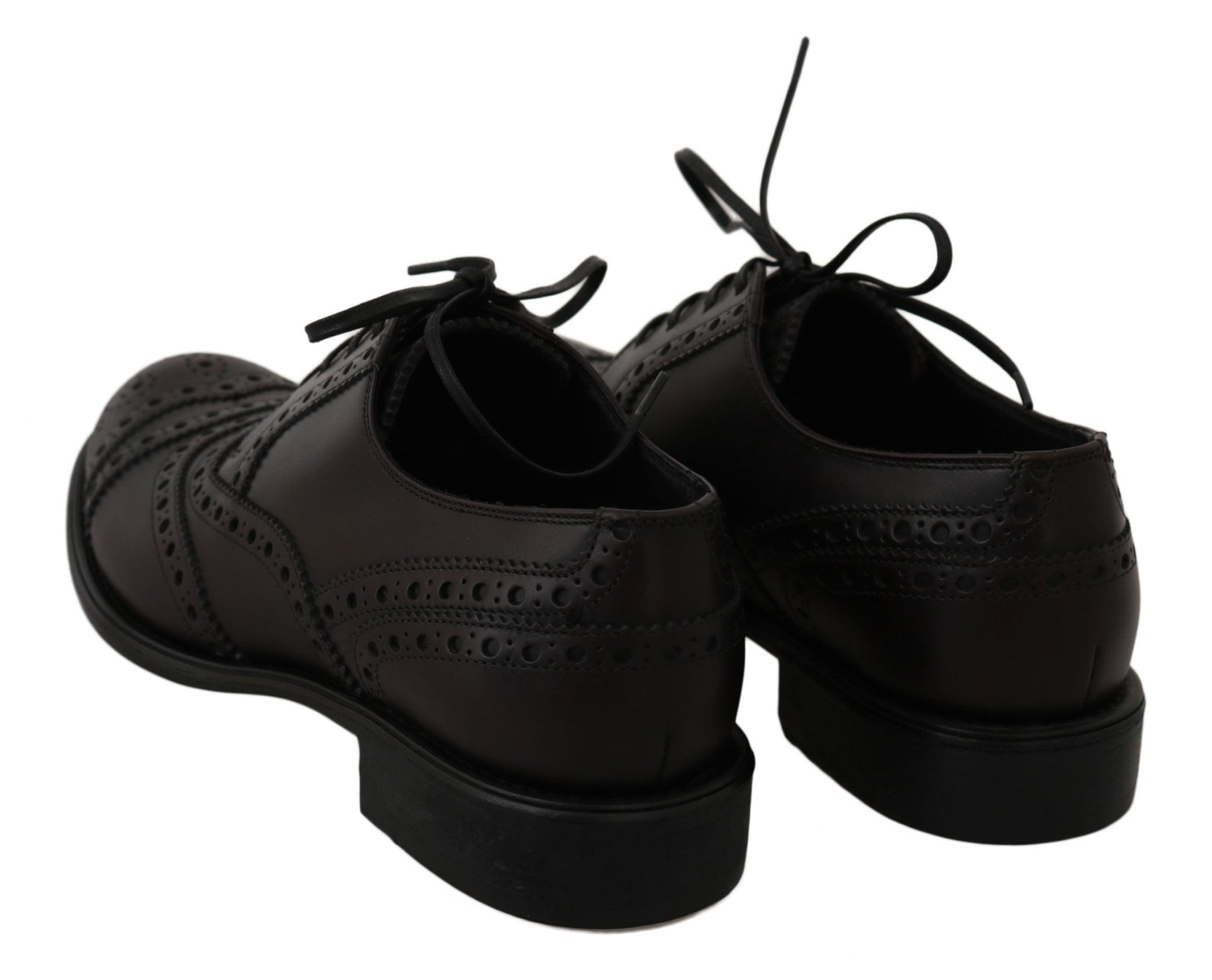 Dolce & Gabbana Elegant Bordeaux Wingtip Derby Dress Shoes - Sandy Store ByNet