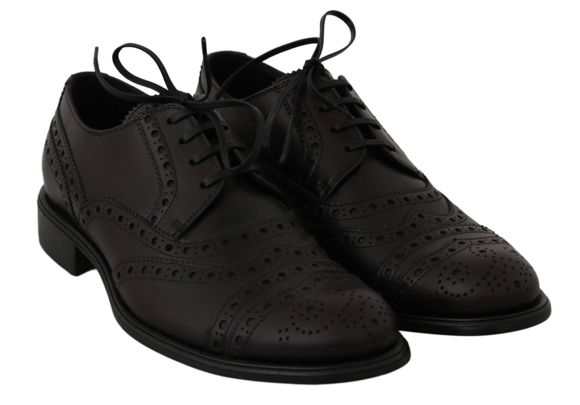 Dolce & Gabbana Elegant Bordeaux Wingtip Derby Dress Shoes - Sandy Store ByNet