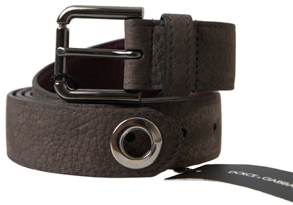 Dolce & Gabbana Elegant Brown Leather Belt with Metal Buckle – 90 cm / 36 Inches par Dolce & Gabbana | Disponible sur Sandy Store ByNet