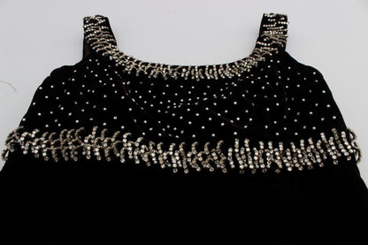 Dolce & Gabbana Elegant Brown Velvet Crystal Gown - Sandy Store ByNet