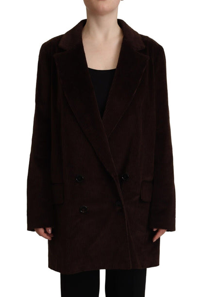 Dolce & Gabbana Elegant Burgundy Double - Breasted Trench Coat - Sandy Store ByNet
