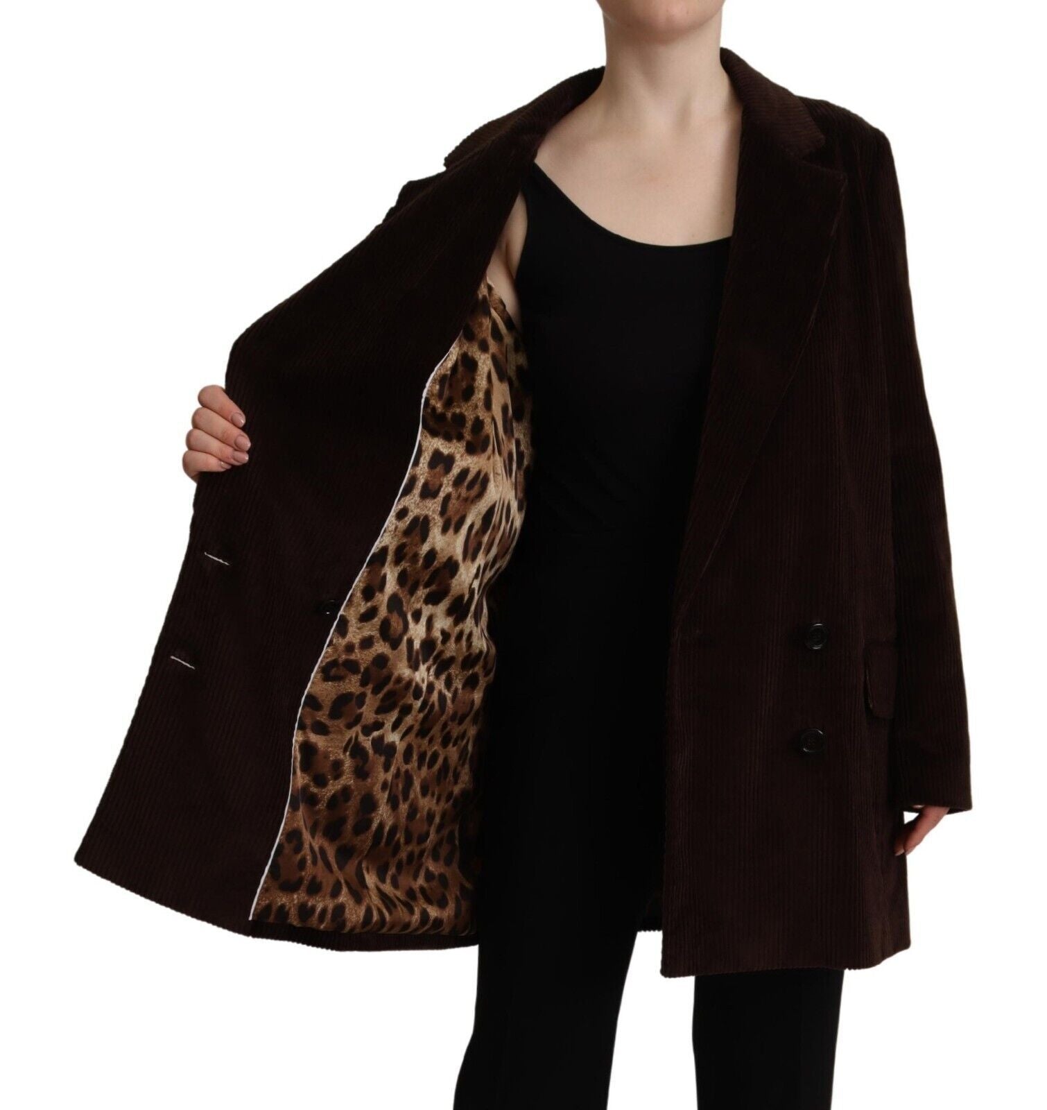Dolce & Gabbana Elegant Burgundy Double - Breasted Trench Coat - Sandy Store ByNet