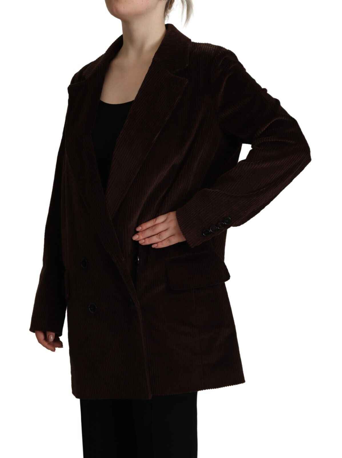 Dolce & Gabbana Elegant Burgundy Double - Breasted Trench Coat - Sandy Store ByNet