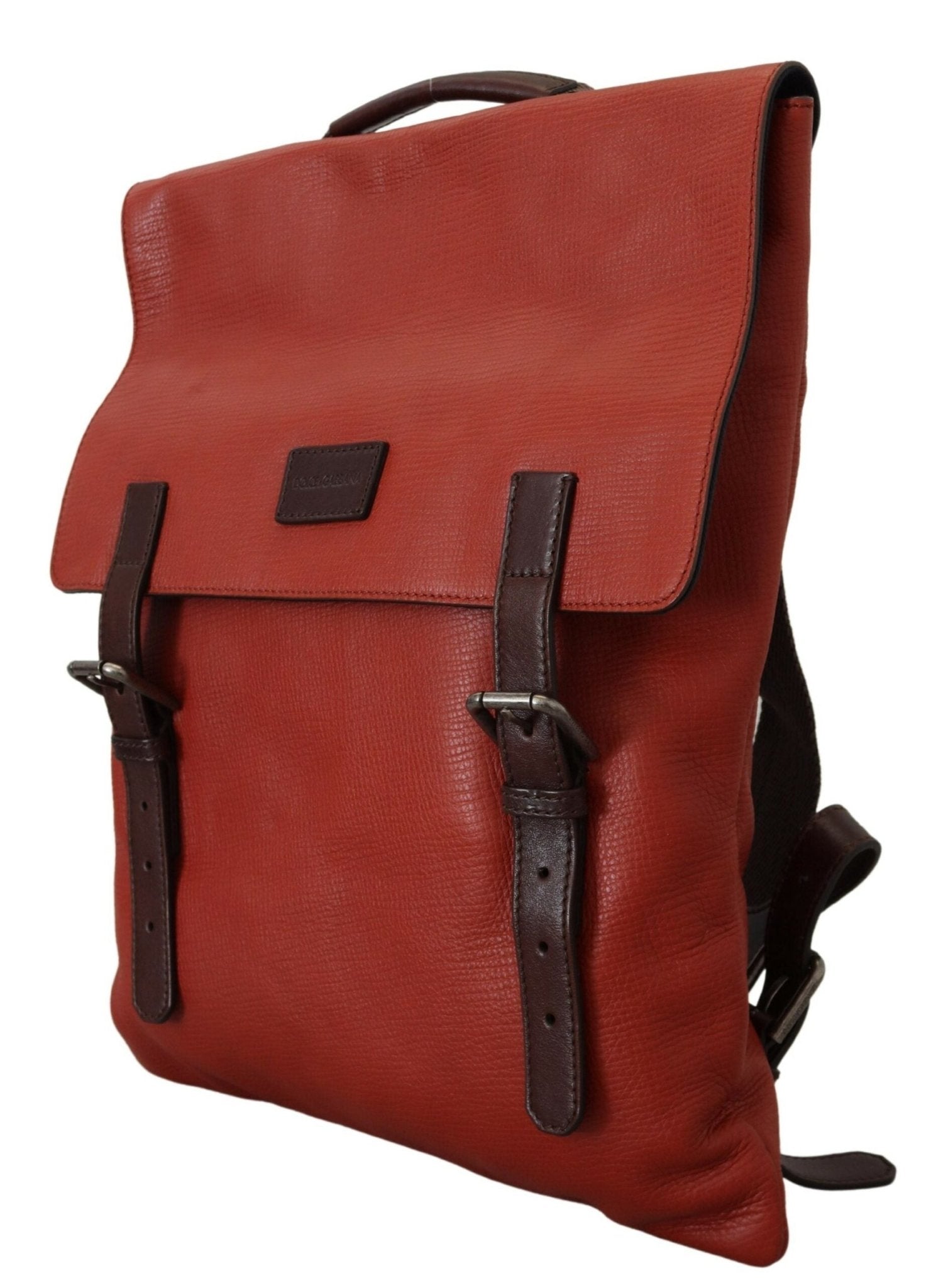 Dolce & Gabbana Elegant Calfskin Leather Backpack in Orange - Sandy Store ByNet