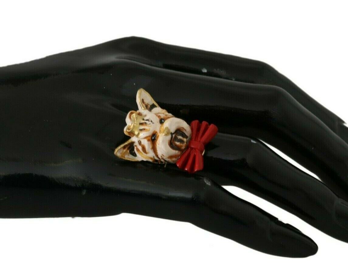Dolce & Gabbana Elegant Canine Charm Women's Ring - Sandy Store ByNet