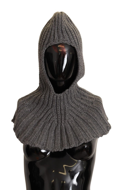 Dolce & Gabbana Elegant Cashmere Hood Scarf in Gray - Sandy Store ByNet