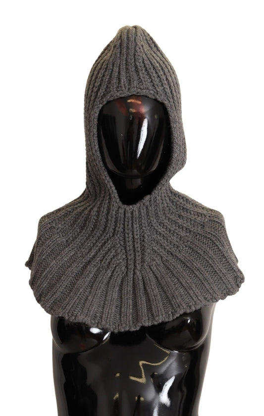 Dolce & Gabbana Elegant Cashmere Hood Scarf in Gray - Sandy Store ByNet