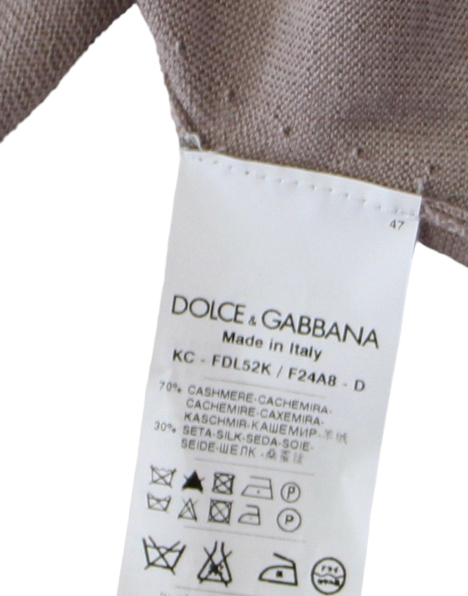 Dolce & Gabbana Elegant Cashmere - Silk Blend Light Knit Shrug - Sandy Store ByNet