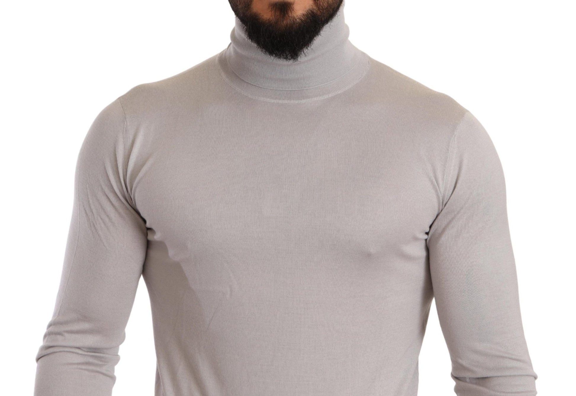 Dolce & Gabbana Elegant Cashmere - Silk Blend Turtleneck - Sandy Store ByNet