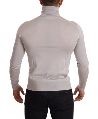 Dolce & Gabbana Elegant Cashmere - Silk Blend Turtleneck - Sandy Store ByNet
