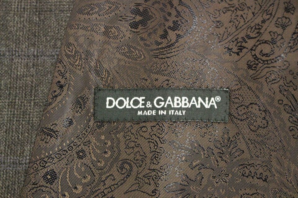 Dolce & Gabbana Elegant Checkered Wool Dress Vest - Sandy Store ByNet