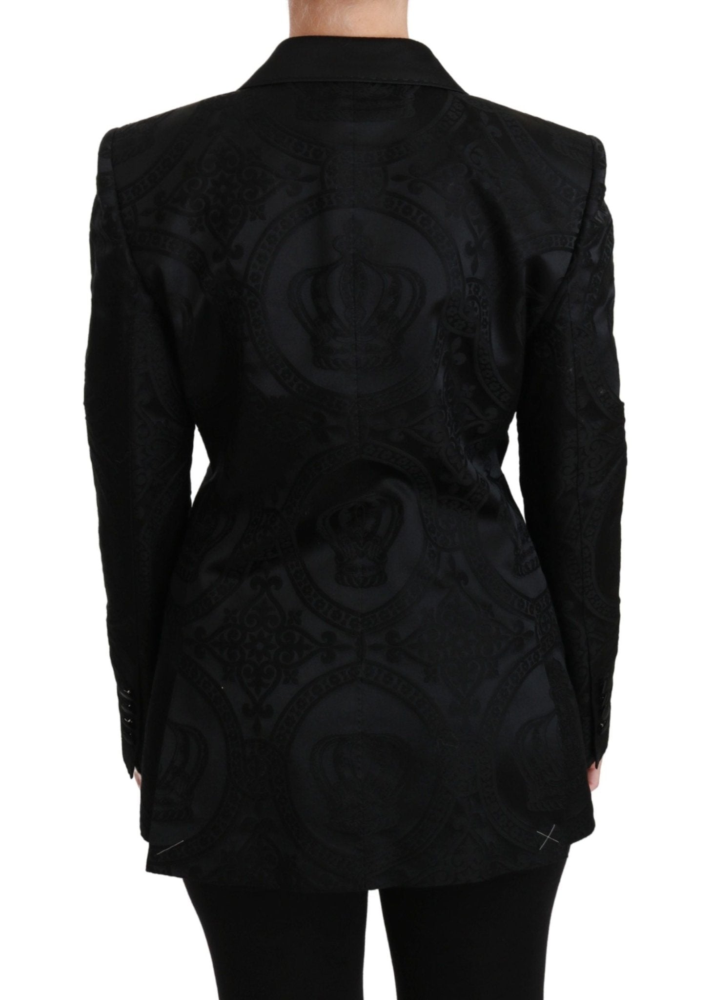 Dolce & Gabbana Elegant Crown - Patterned Double Breasted Jacket - Sandy Store ByNet