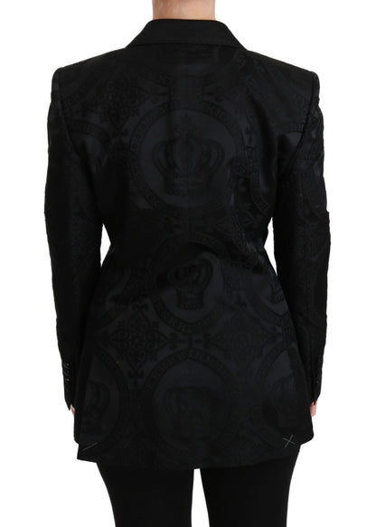 Dolce & Gabbana Elegant Crown - Patterned Double Breasted Jacket - Sandy Store ByNet