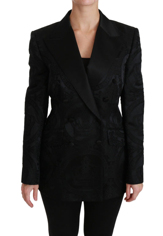 Dolce & Gabbana Elegant Crown - Patterned Double Breasted Jacket - Sandy Store ByNet
