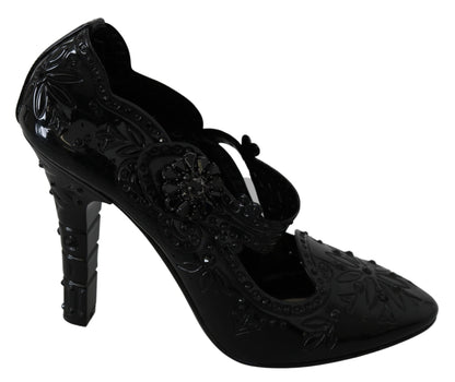 Dolce & Gabbana Elegant Crystal Embellished Cinderella Pumps - Sandy Store ByNet