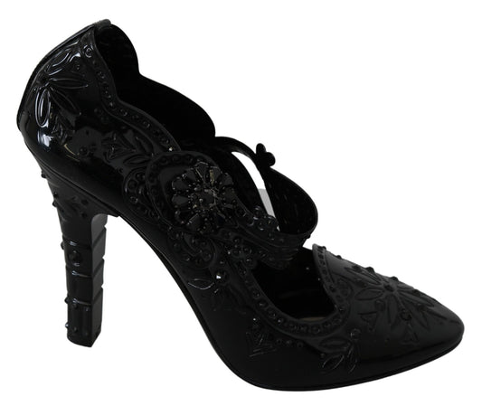 Dolce & Gabbana Elegant Crystal Embellished Cinderella Pumps - Sandy Store ByNet