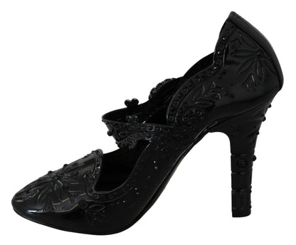 Dolce & Gabbana Elegant Crystal Embellished Cinderella Pumps - Sandy Store ByNet