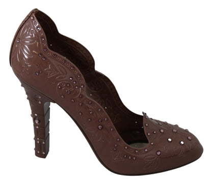 Dolce & Gabbana Elegant Crystal - Embellished Cinderella Pumps - Sandy Store ByNet