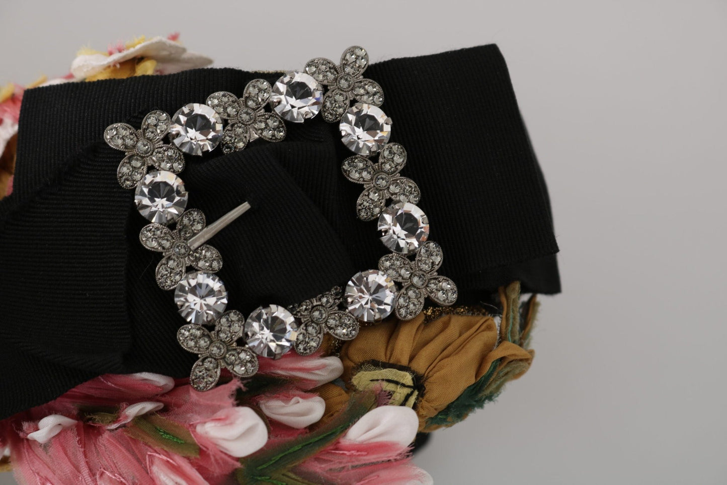 Dolce & Gabbana Elegant Crystal - Embellished Floral Headband - Sandy Store ByNet