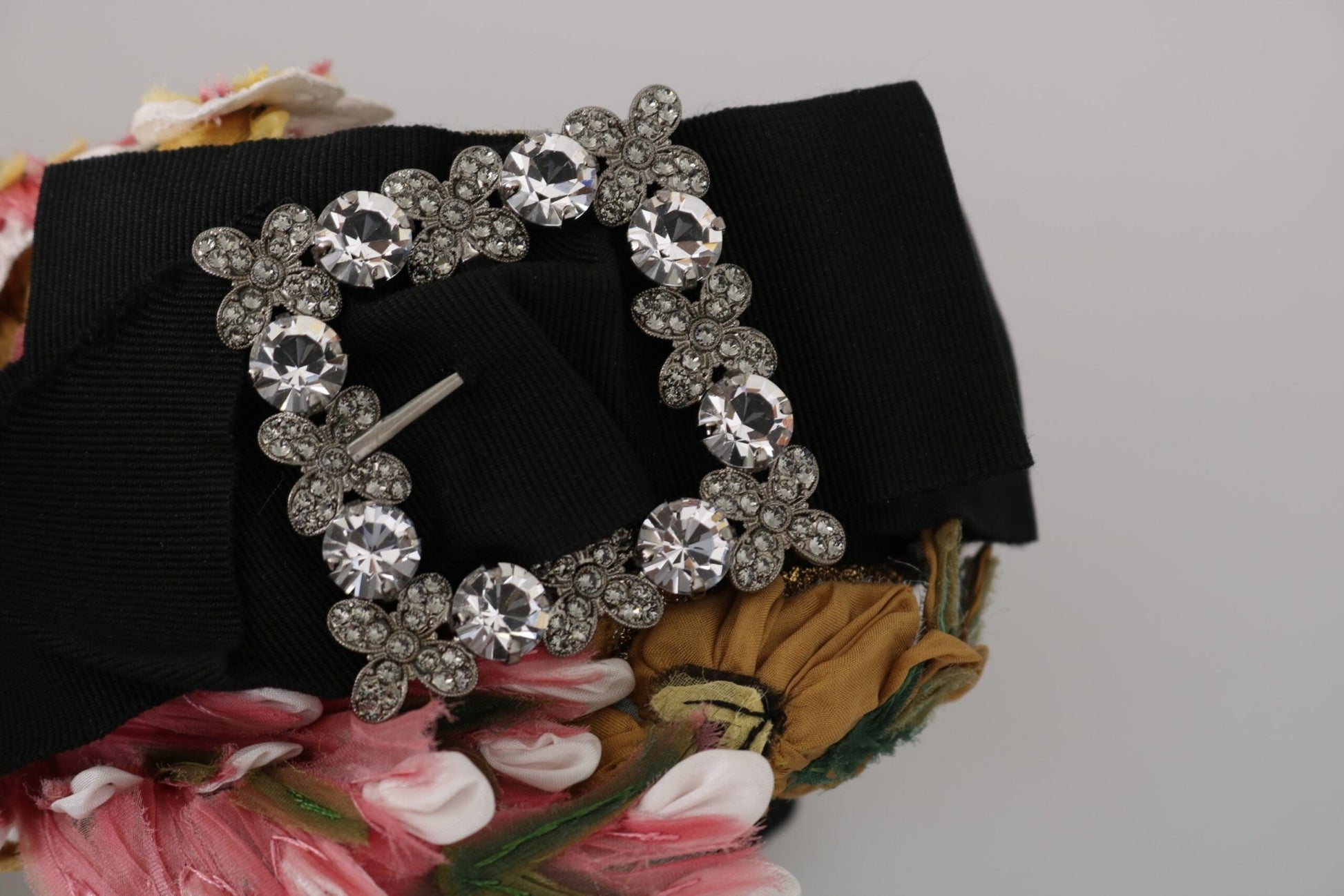 Dolce & Gabbana Elegant Crystal - Embellished Floral Headband - Sandy Store ByNet