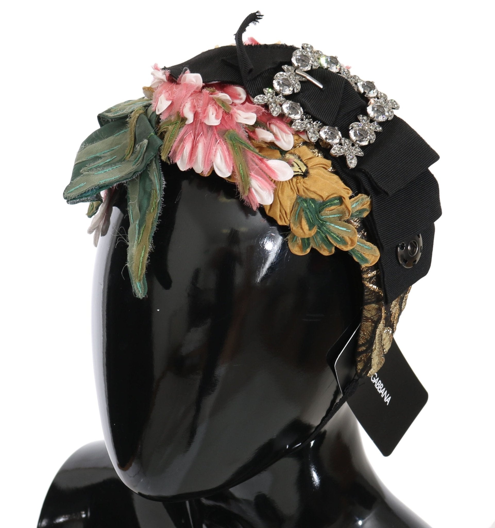 Dolce & Gabbana Elegant Crystal - Embellished Floral Headband - Sandy Store ByNet