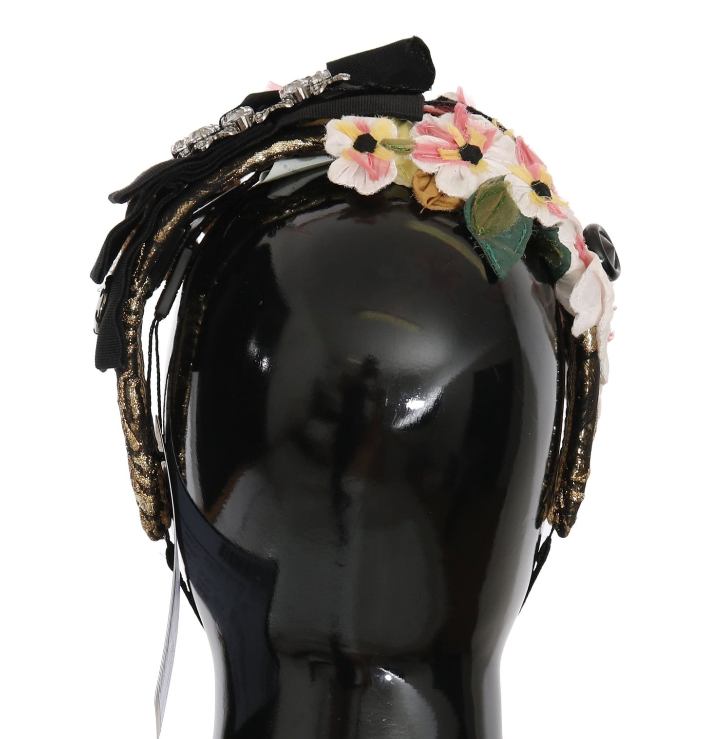 Dolce & Gabbana Elegant Crystal - Embellished Floral Headband - Sandy Store ByNet