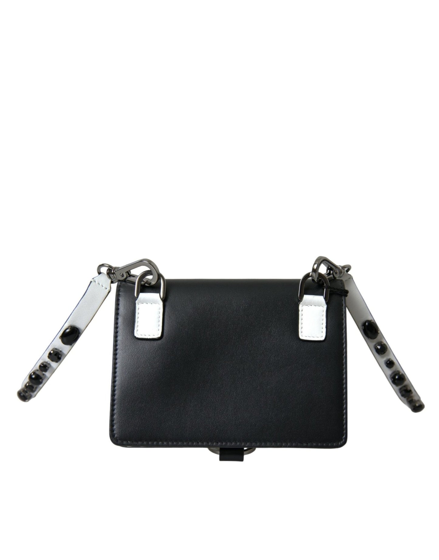 Dolce & Gabbana Elegant Crystal - Embellished Leather Card Holder - Sandy Store ByNet